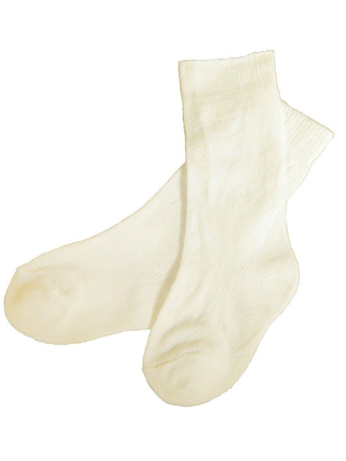 Little Things Mean A Lot Unisex Off White Knee Length Christening Socks NB-2T - SophiasStyle.com